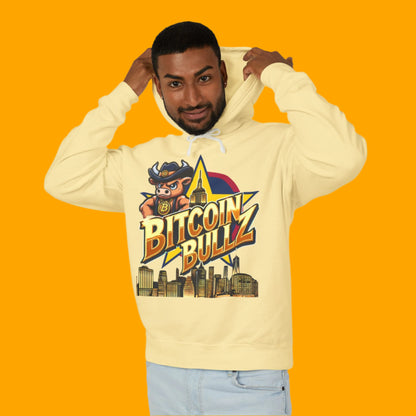 Men's Bitcoin Bullz Hoodie Lightweight Comic Book NYC streetwear Viral Style for Bitcoin Cowboys Urban Summer wear