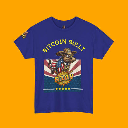 🔥 Bitcoin Bullz™ Limited Patriotic Crypto Tee – Bold American Streetwear for True Bitcoin Believers (Only 500 Available!) 🔥