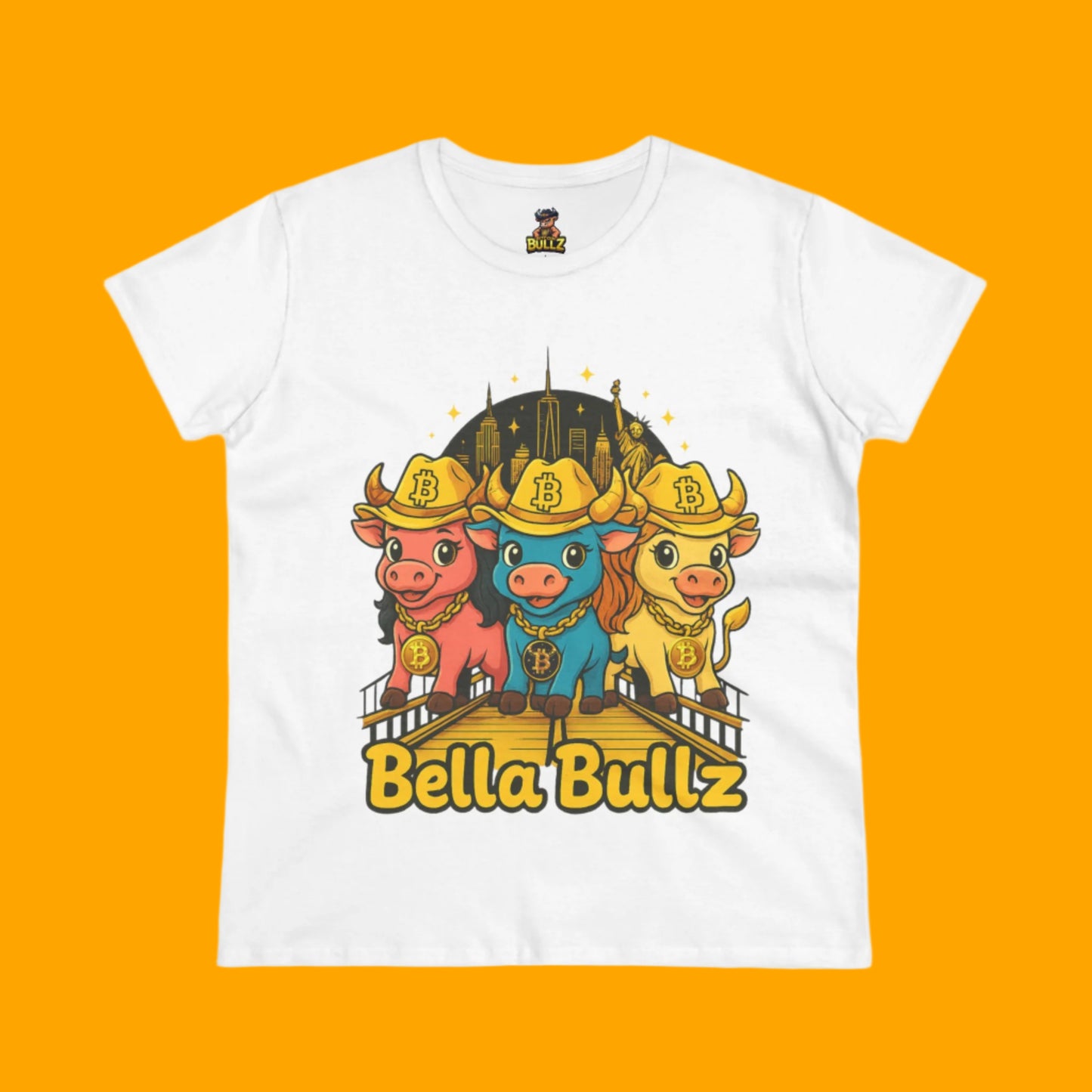 Bella Bullz Graphic Tee -Limited Design Cowgirl NYC  Themed Shirt, Cute Animal Shirt
