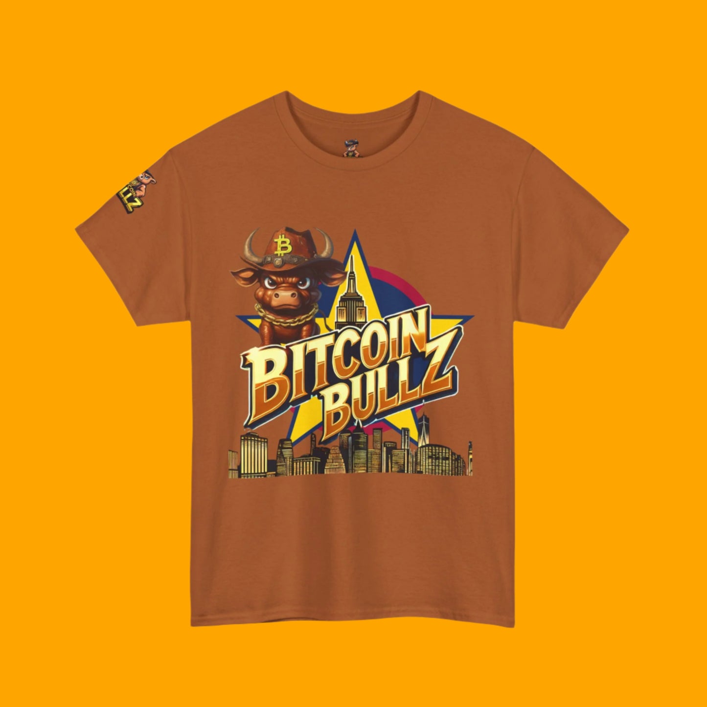 Bitcoin Bullz Limited Design Mens T-Shirt Unleash the Bull New York City Streetwear Viral T-Shirt Only 500 pieces made