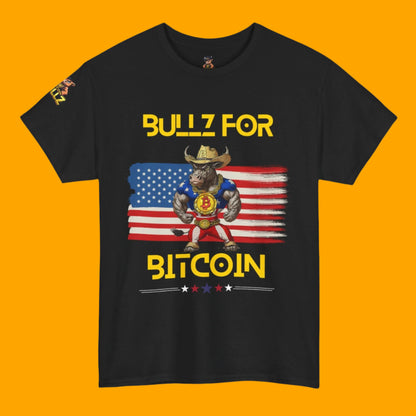 🔥  Bitcoin Bullz™ All-American Limited Edition Tee – Bold Patriotic Streetwear for Independent Spirits (Only 500 Made!) 🔥
