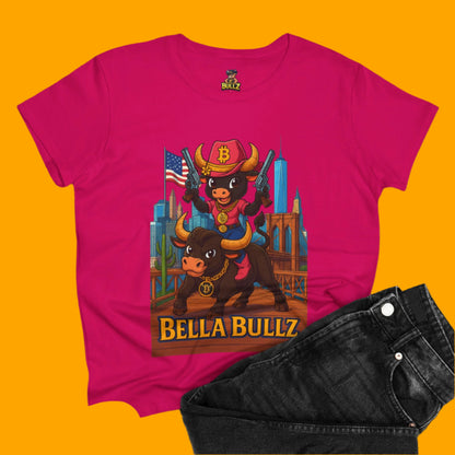 Crypto Lovers Graphic Tee - Bella Bullz Design, Limited Edition Quality Casual Wear, Gift for Animal Lovers, Fun Retro Vibe, Summer Fashion