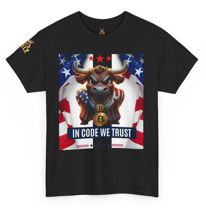 Bitcoin Bullz™ Limited Patriotic Crypto Tee – Bold American Streetwear for True Bitcoin Believers USA July 4th Design
