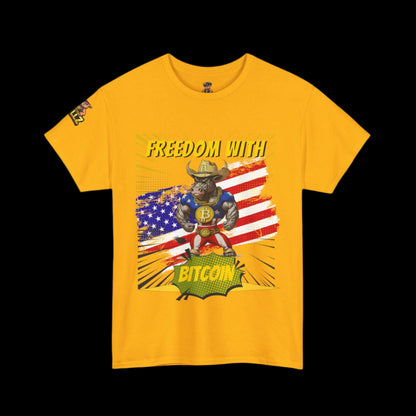 🔥 Bitcoin Bullz™ Limited Patriotic Crypto Tee – Bold American Streetwear for True Bitcoin Believers Exclusive Design (Only 500 Available!) 🔥