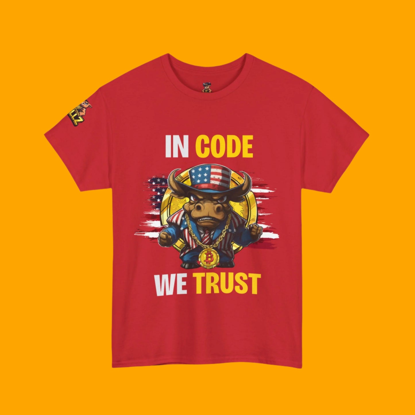 🔥  Bitcoin Bullz™ All-American Limited Edition Tee – Bold Patriotic Streetwear for Independent Spirits and Rebels New York City Style (Only 500 Made!) 🔥