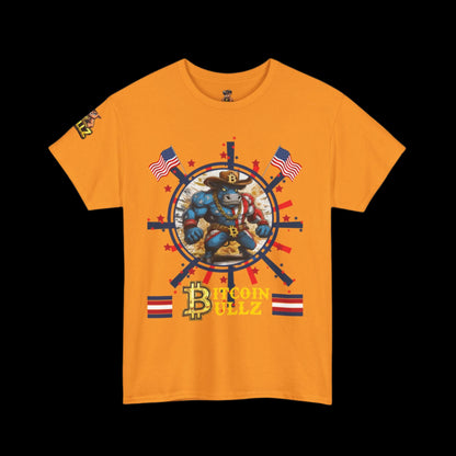 Bitcoin Bullz™ Limited Patriotic Crypto Tee – Bold American Streetwear 4th of July Freedom Clothing True Bitcoin Believers (Only 500 Available!)