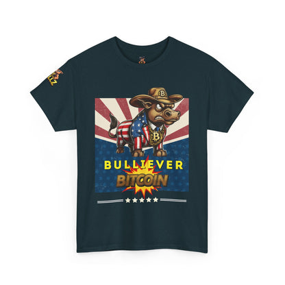 🔥 Bitcoin Bullz™ Patriotic Crypto Street Tee – Bold USA Design for Bitcoin "Bullievers" & Independence July4th Lovers 🔥