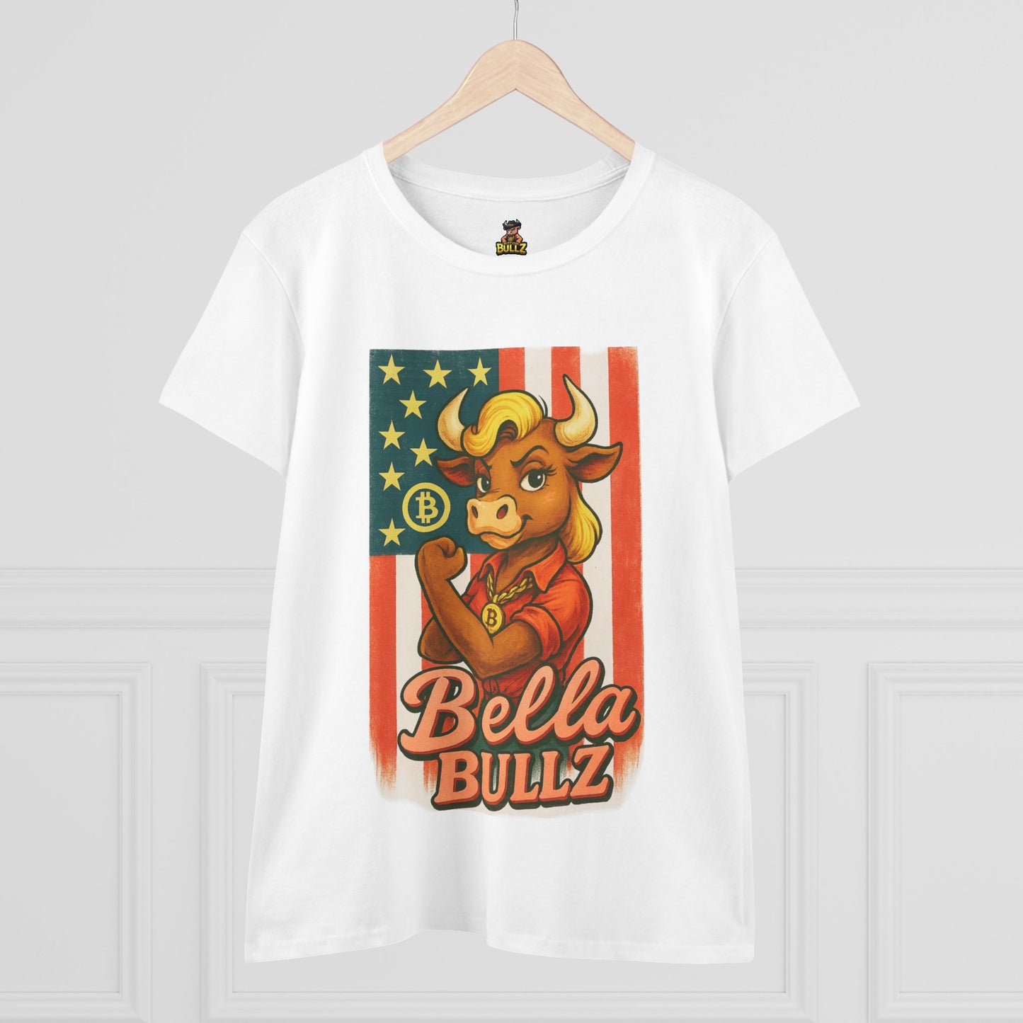 Bella Bullz Women's Graphic Tee Bitcoin Bullz Collection Limited Design