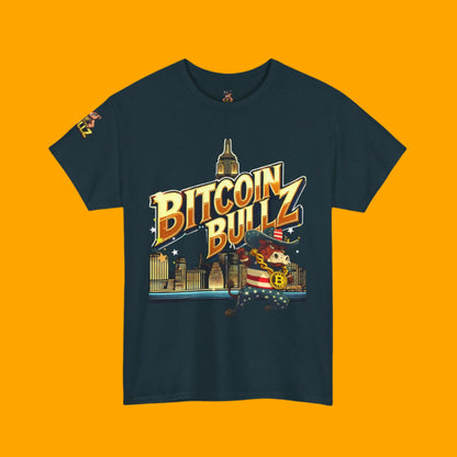Bitcoin Bullz™ Limited Drop: Mens New York City Streetwear Tee – Bold Brooklyn Crypto Style for Rebels (500pcs Max) 🔥