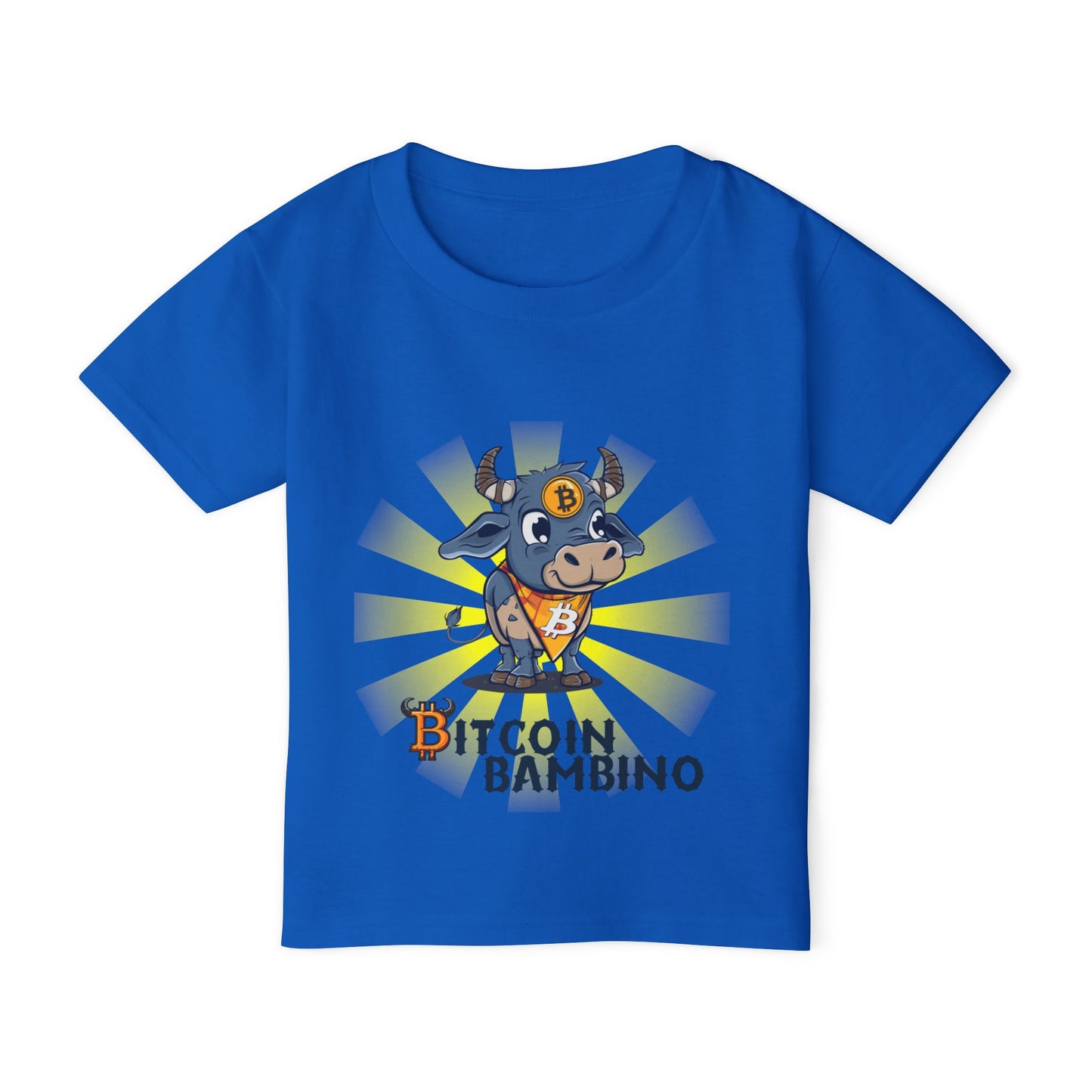 Bitcoin Bambino Toddler T-Shirt, Cute Crypto Shirt, Kids Bitcoin Tee, Bitcoin Gift for Toddlers, Cryptocurrency Apparel