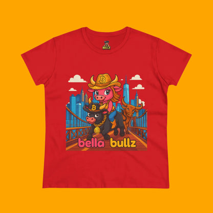Cute Graphic Tee, Bella Bullz T-Shirt, Fun Cotton Top, Animal Lover Gift, Casual Graphic Shirt, Birthday Gift for Her