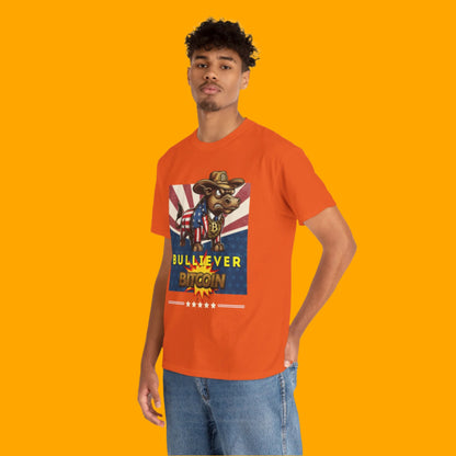 🔥 Bitcoin Bullz™ Patriotic Crypto Street Tee – Bold USA Design for Bitcoin "Bullievers" & Independence July4th Lovers 🔥