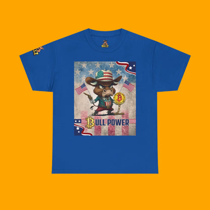Bitcoin Bullz™ Limited Patriotic Crypto Tee – Bold American Streetwear for True Bitcoin Believers (Only 500 Available!)