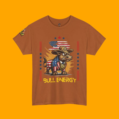 🔥 Bitcoin Bullz™ Patriotic Crypto Street Tee – Cartoon Style Bull Expression Bold USA Design for Bitcoin Bulls & Independence Lovers 🔥