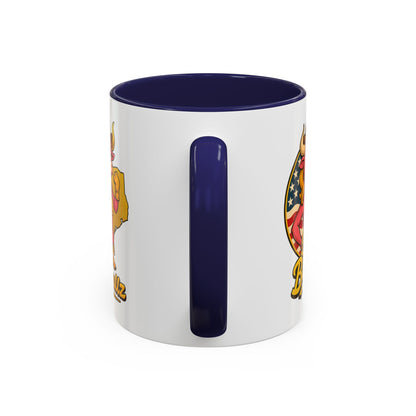 Crypto Lovers Accent Coffee Mug with Bella Bullz Design | Unique Gift for Cowgirls, American Pride Mug, BBQ Gatherings, Home Decor