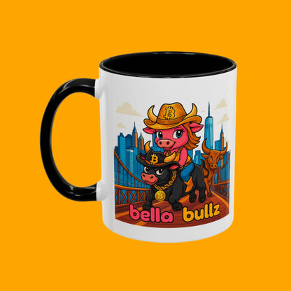 Crypto Women Accent Coffee Mug - Fun Animal Design, Bitcoin Home Decor for Coffee Lovers