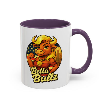 Bella Bullz Accent Coffee Mug - Fun Animal Mug for Crypto Lovers, Unique Gift Idea Limited Edition MugsOffice Coffee Cup