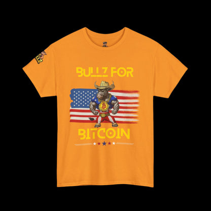 🔥  Bitcoin Bullz™ All-American Limited Edition Tee – Bold Patriotic Streetwear for Independent Spirits (Only 500 Made!) 🔥