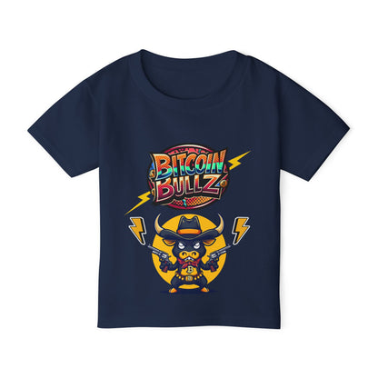 Bitcoin Bullz™ Kids T-Shirt, Fun Toddler Shirt, Graphic Tee for Cryptocurrency Lovers, Gifts for Young Enthusiasts, Cool Kids Apparel