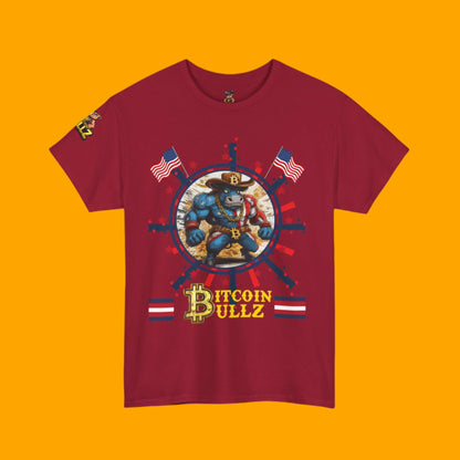 Bitcoin Bullz™ Limited Patriotic Crypto Tee – Bold American Streetwear 4th of July Freedom Clothing True Bitcoin Believers (Only 500 Available!)