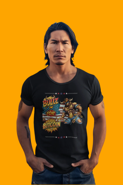 🔥 Bitcoin Bullz™ Patriotic Crypto Street Tee – Bold USA Design for Bitcoin Bulls & Independence Lovers Crypto Animals