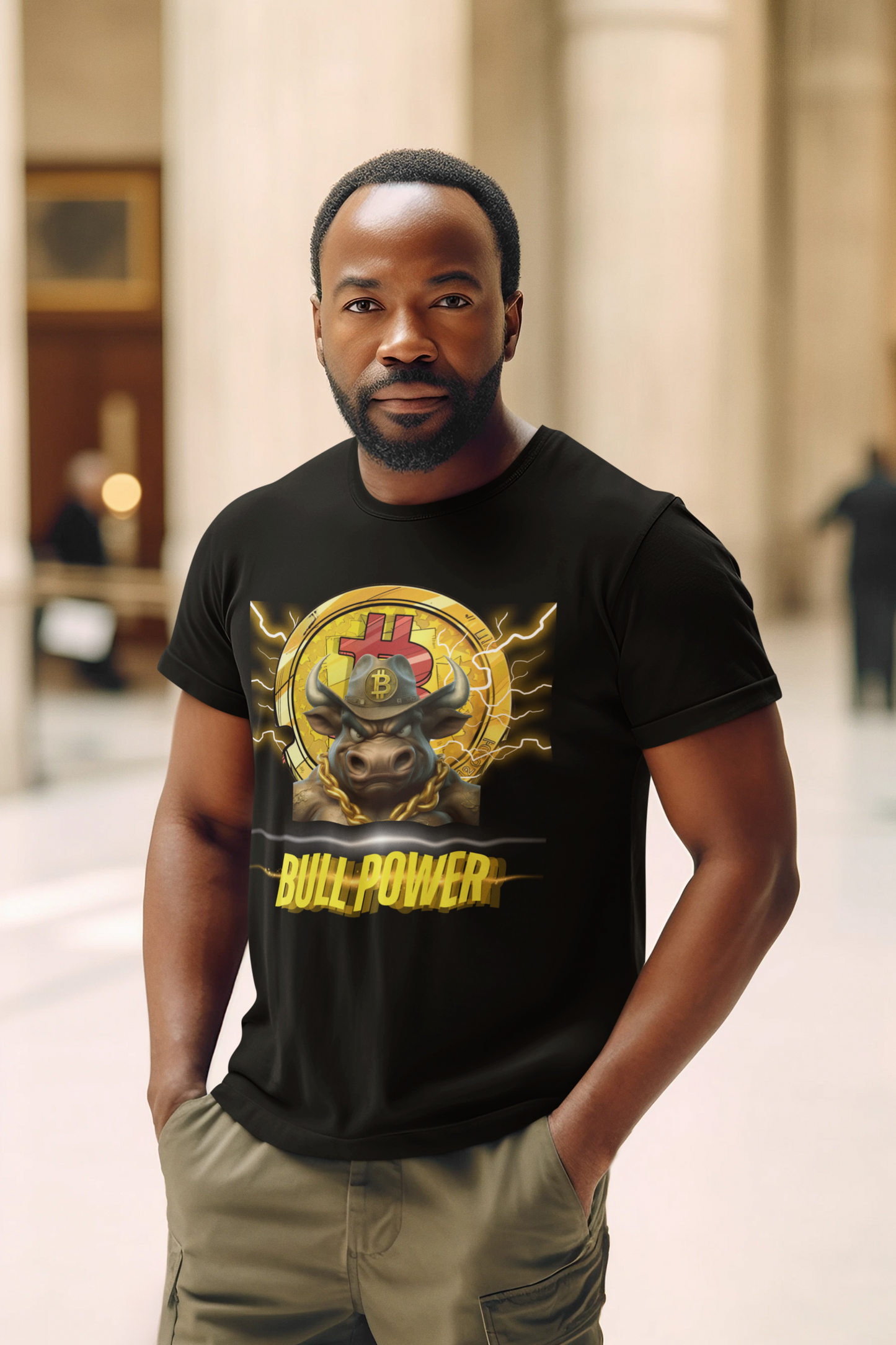 🔥  Bitcoin Bullz™ All-American Limited Edition Tee – Bold Patriotic Streetwear for Independent Spirits (Only 500 Made!) 🔥