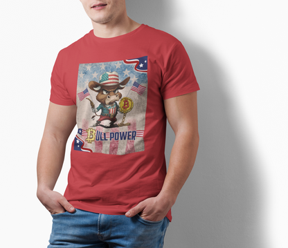 Bitcoin Bullz™ Limited Patriotic Crypto Tee – Bold American Streetwear for True Bitcoin Believers (Only 500 Available!)