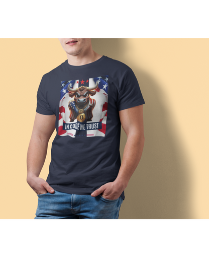 Bitcoin Bullz™ Limited Patriotic Crypto Tee – Bold American Streetwear for True Bitcoin Believers USA July 4th Design