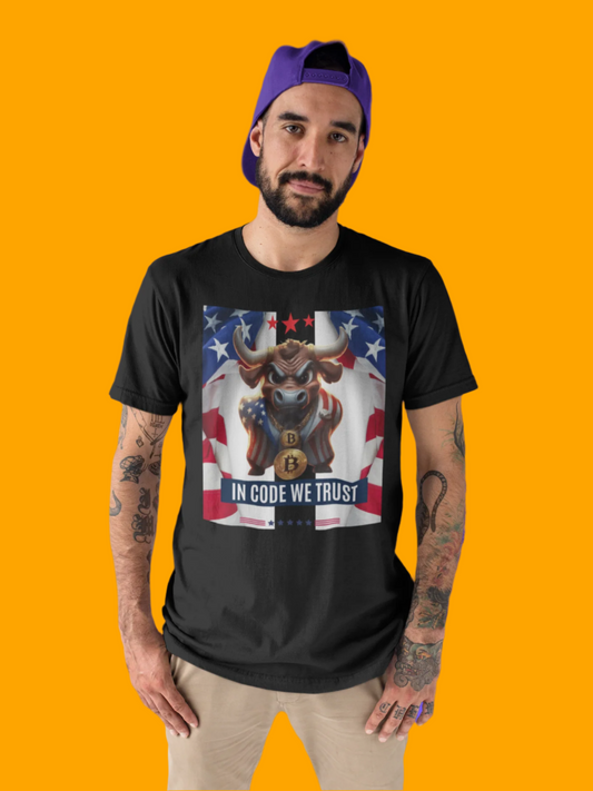 Bitcoin Bullz™ Limited Patriotic Crypto Tee – Bold American Streetwear for True Bitcoin Believers USA July 4th Design