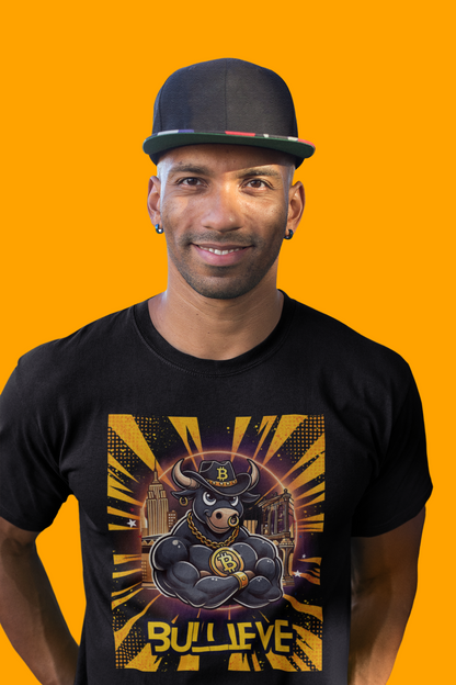 🔥 Bitcoin Bullz™ Brooklyn New York Crypto Street Tee – Bold Design for Bitcoin Bulls & Independence Lovers Limited Edition 500 Pieces Only 🔥