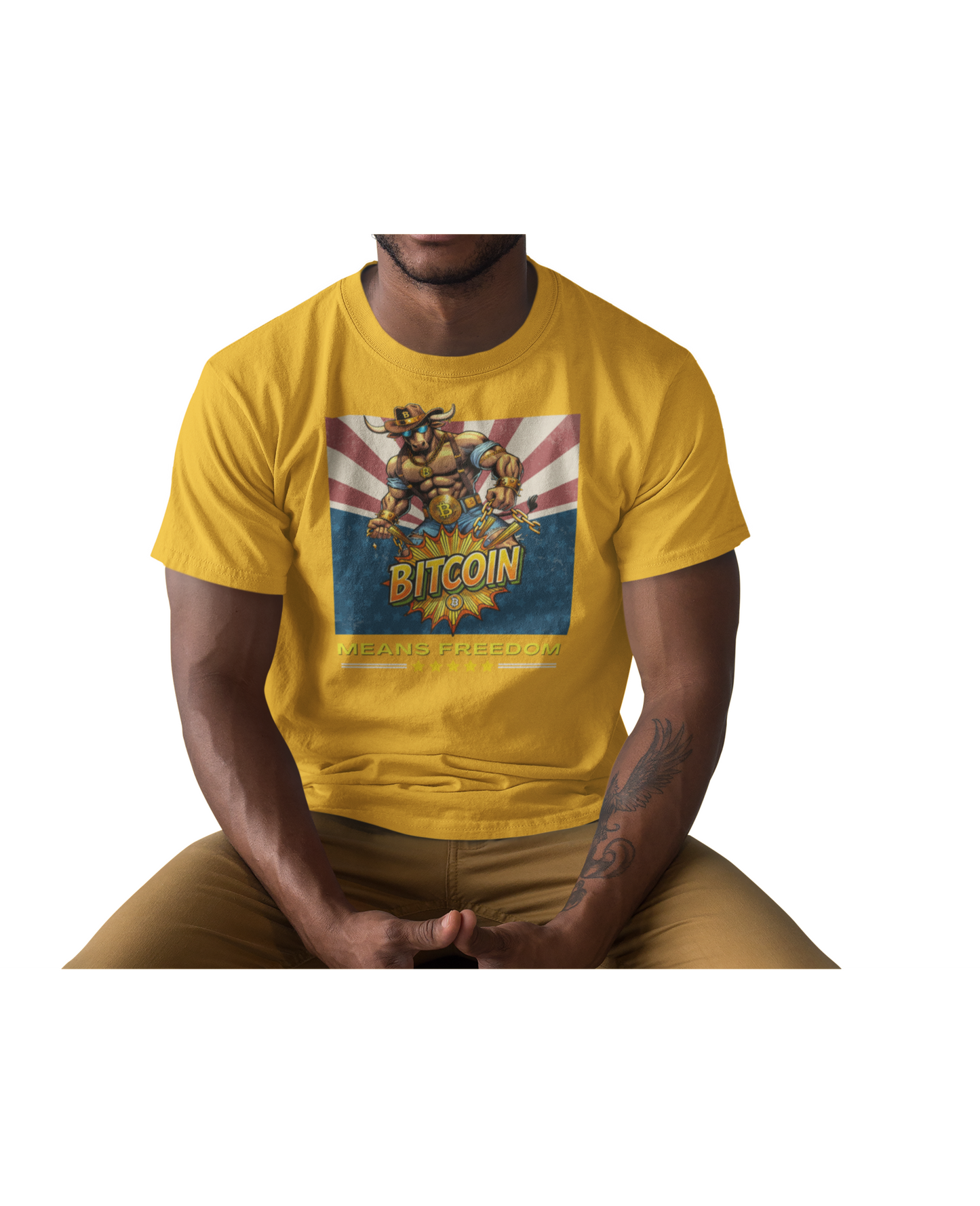 🔥 Bitcoin Bullz™ Patriotic Crypto Street Tee – Bold USA Design for Bitcoin Bulls & Independence Lovers Crypto Animal Passion 🔥