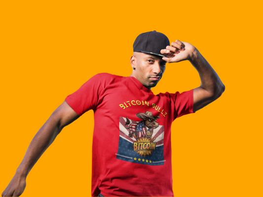 🔥 Bitcoin Bullz™ Limited Patriotic Crypto Tee – Bold American Streetwear for True Bitcoin Believers (Only 500 Available!) 🔥