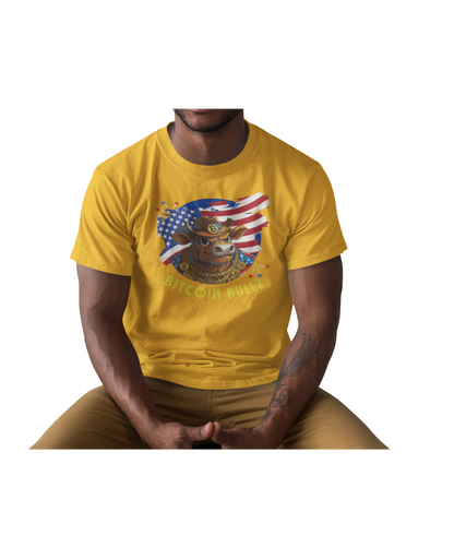 🔥 Bitcoin Bullz™ Limited Patriotic Crypto Tee – Bold American Streetwear for True Bitcoin Believers (Only 500 Available!) 🔥