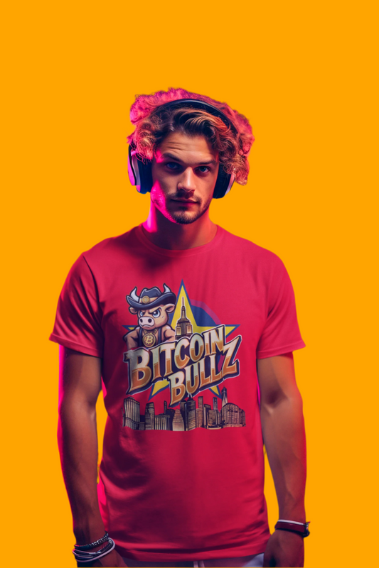 🔥 Bitcoin Bullz™ New York City Crypto Street Tee – Bold USA Design for Bitcoin Bulls & Independence Lovers 🔥
