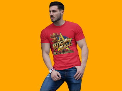 Bitcoin Bullz Limited Design Mens T-Shirt Unleash the Bull New York City Streetwear Viral T-Shirt Only 500 pieces made