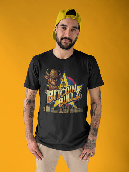 Bitcoin Bullz Limited Design Mens T-Shirt Unleash the Bull New York City Streetwear Viral T-Shirt Only 500 pieces made