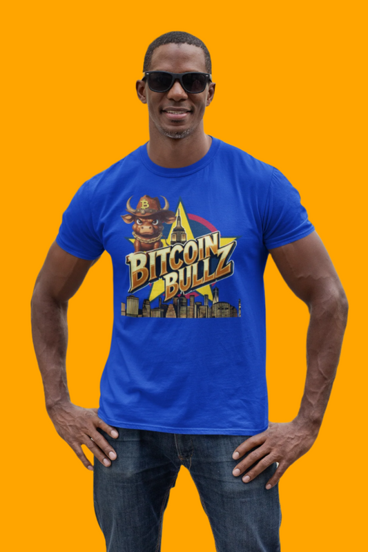 Bitcoin Bullz Limited Design Mens T-Shirt Unleash the Bull New York City Streetwear Viral T-Shirt Only 500 pieces made