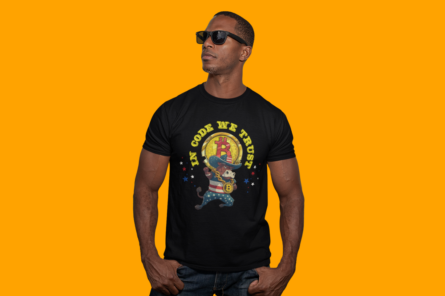 🔥 Bitcoin Bullz™ Limited Drop: Mens Streetwear Tee – Bold Viral Crypto Cowboy Style for Rebels (500pcs Max) Crypto Lovers of all Ages 🔥