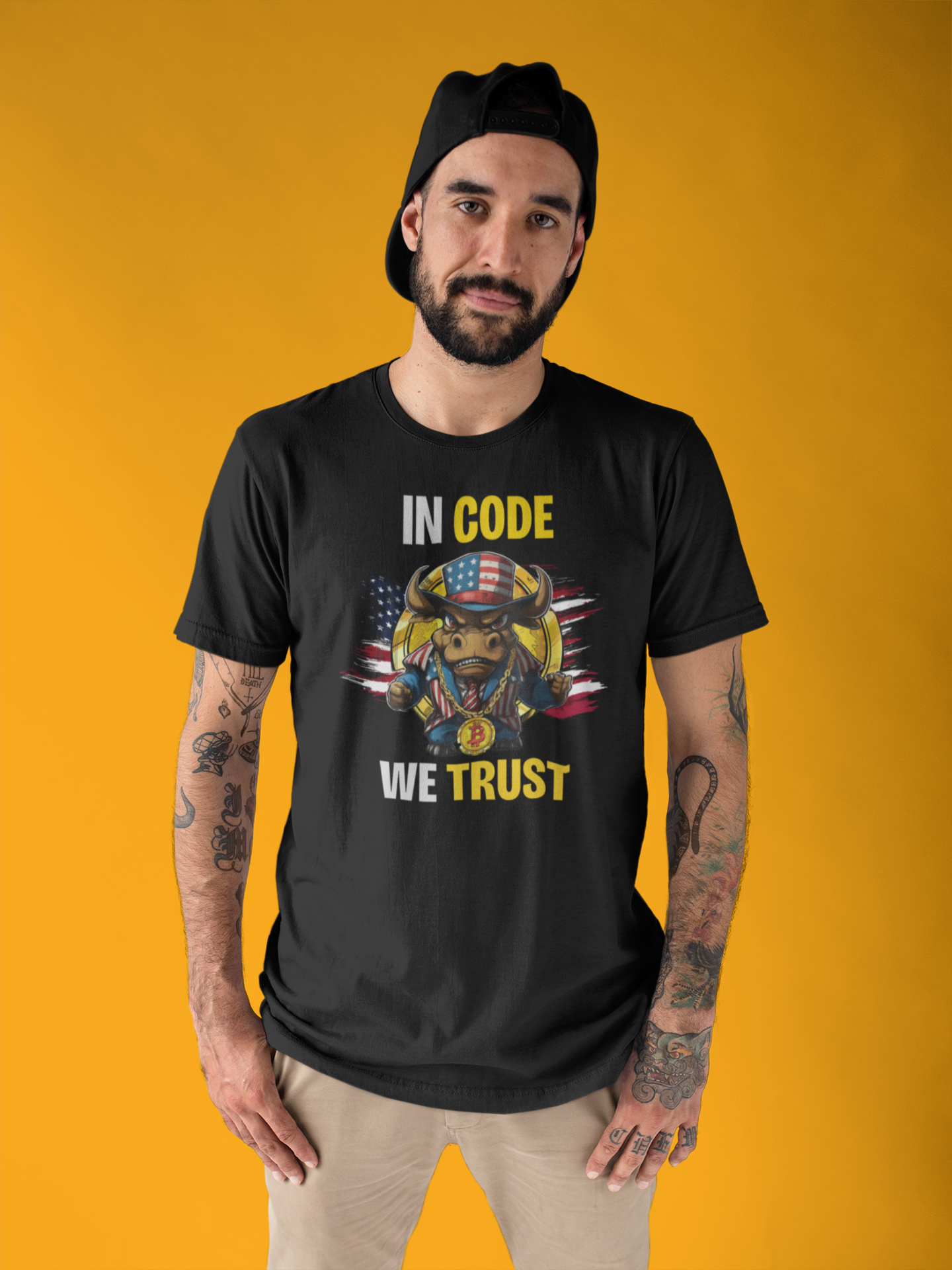 🔥  Bitcoin Bullz™ All-American Limited Edition Tee – Bold Patriotic Streetwear for Independent Spirits and Rebels New York City Style (Only 500 Made!) 🔥