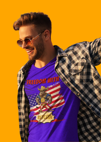 🚀 Bitcoin Bullz™ Viral Oversized Patriotic Crypto Tee Exclusive Style 4th of July – Bold USA Graphic for HODLers & Freedom Riders (Only 500!)