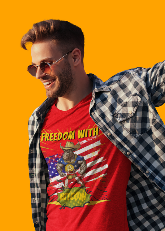 🔥 Bitcoin Bullz™ Limited Patriotic Crypto Tee – Bold American Streetwear for True Bitcoin Believers Exclusive Design (Only 500 Available!) 🔥