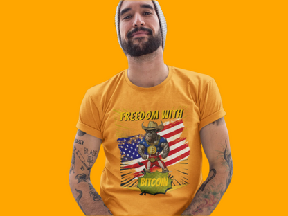 🔥 Bitcoin Bullz™ Limited Patriotic Crypto Tee – Bold American Streetwear for True Bitcoin Believers Exclusive Design (Only 500 Available!) 🔥