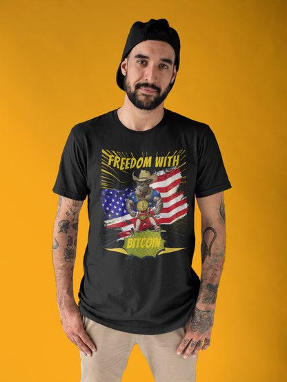 🔥 Bitcoin Bullz™ Limited Patriotic Crypto Tee – Bold American Streetwear for True Bitcoin Believers Exclusive Design (Only 500 Available!) 🔥