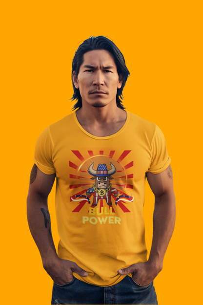 🔥 Bitcoin Bullz™ Limited Design Cowboy Crypto Tee – American Viral Streetwear for True Bitcoin Believers Limited Drop (Only 500 Available!) 🔥