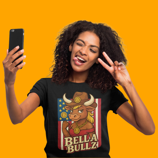 Bella Bullz Texas Cowboy Style for Crypto Women Limited Design Fashion Tee