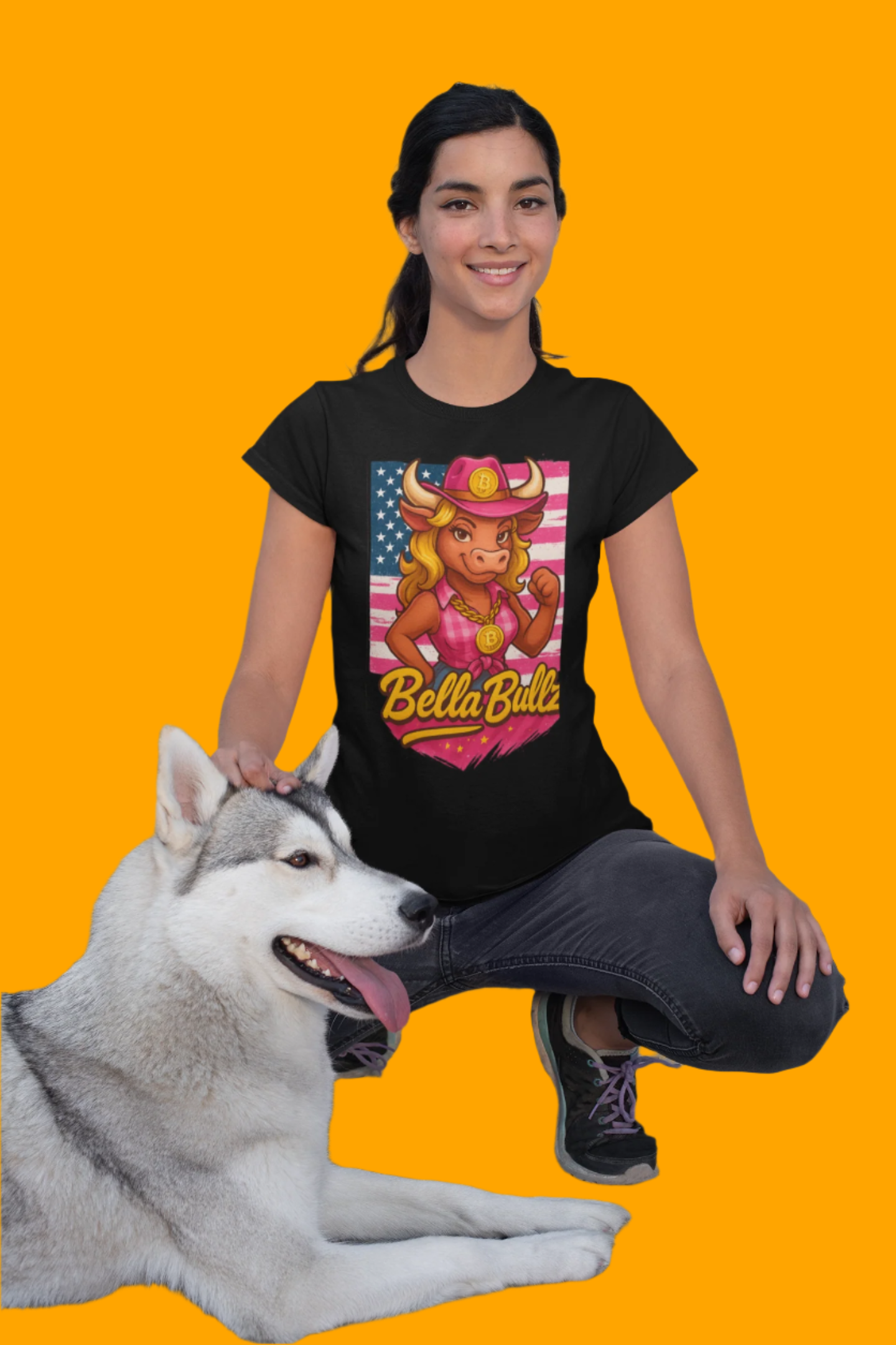Women's T-Shirt Limited Design Crypto Lovers Bull RepresentTee