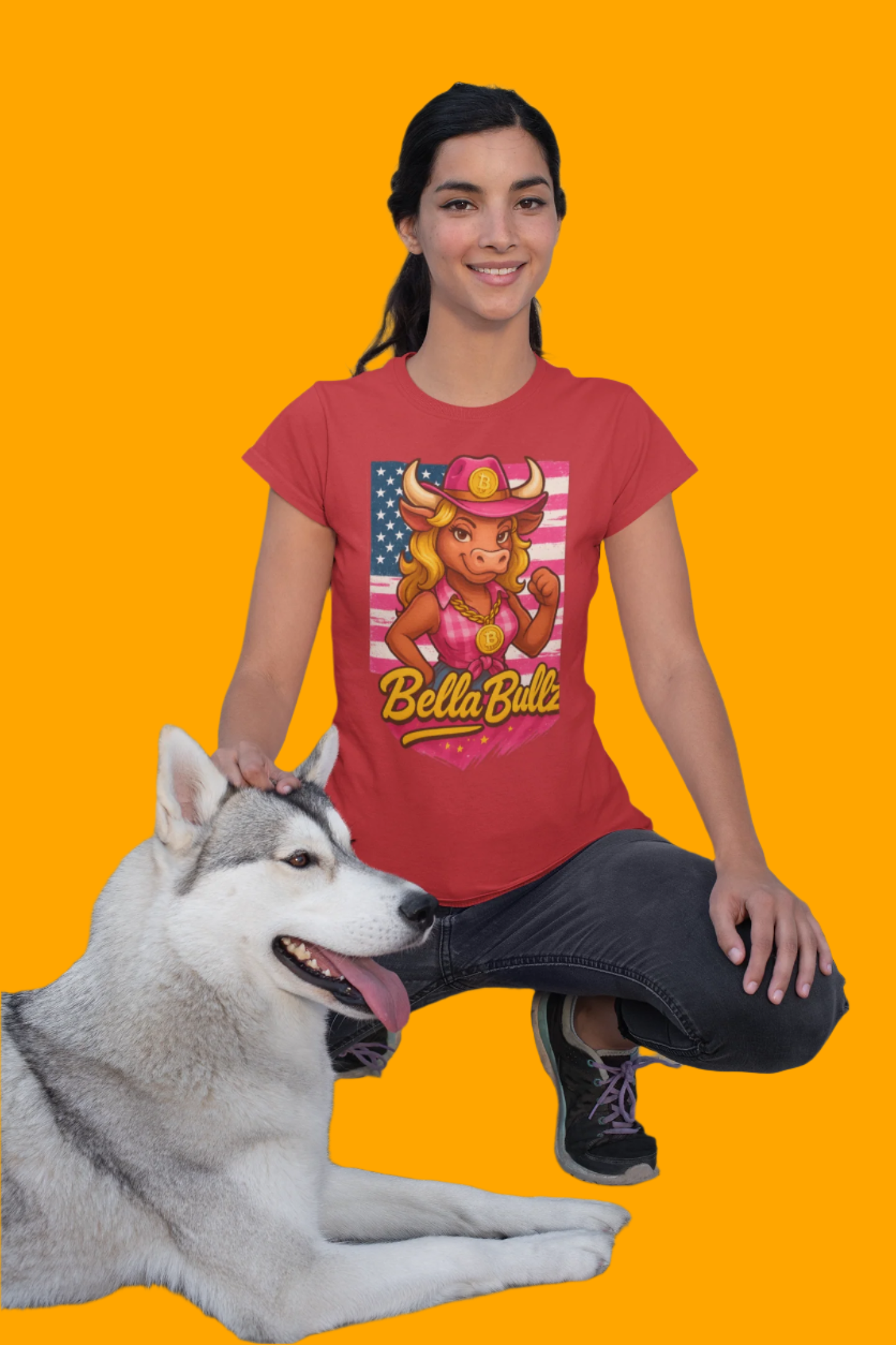 Women's T-Shirt Limited Design Crypto Lovers Bull RepresentTee