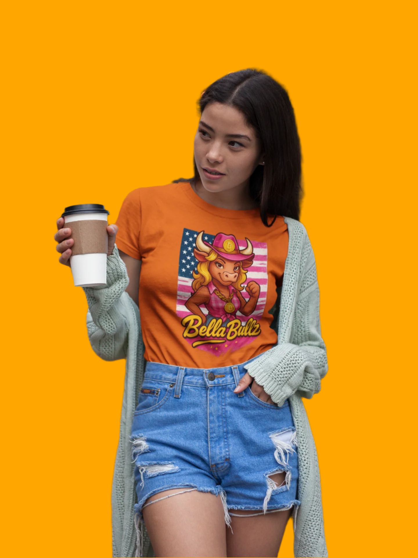 Women's T-Shirt Limited Design Crypto Lovers Bull RepresentTee