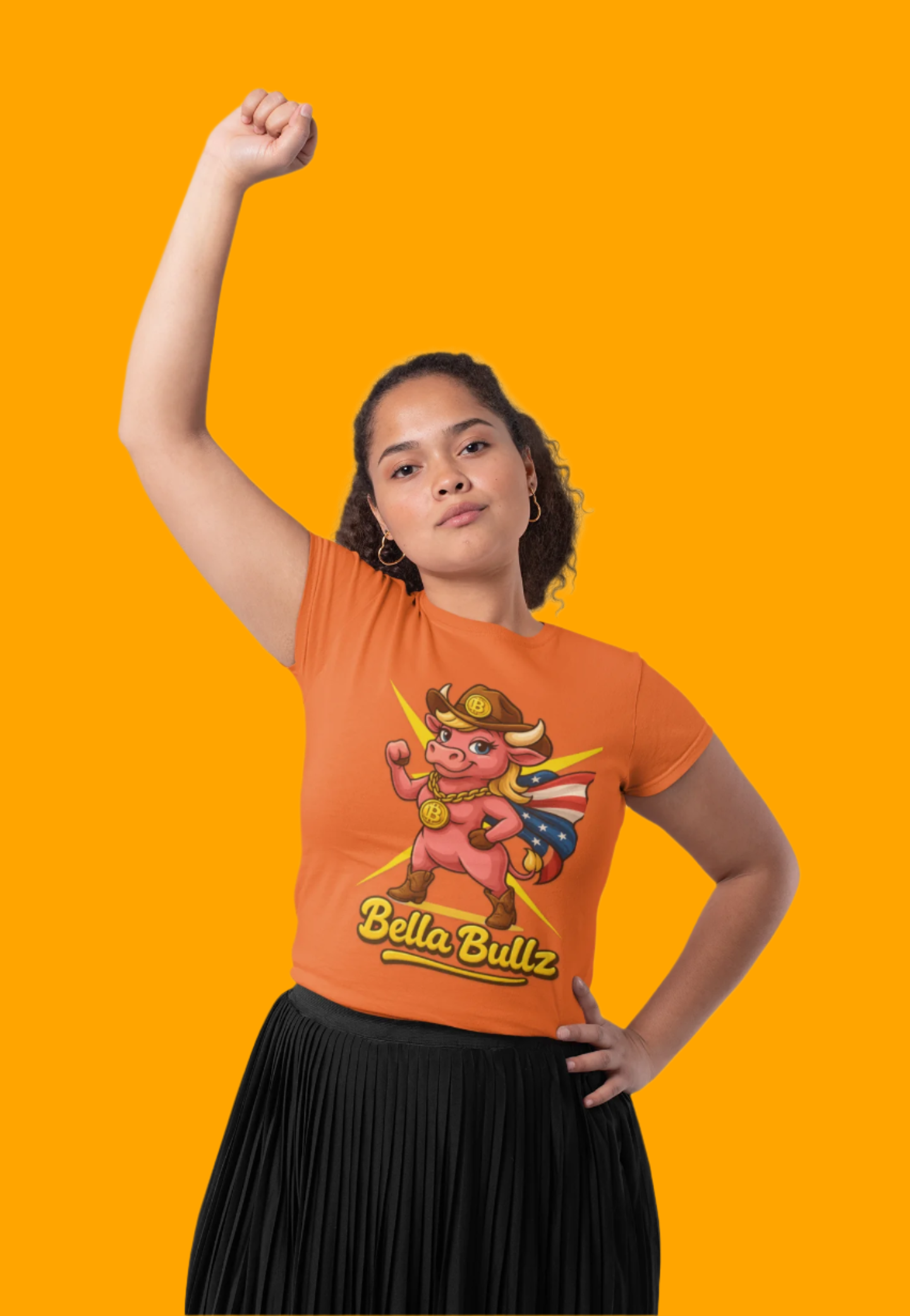 Cowgirl Crypto Tee, Women's Bitcoin Shirt, Bella Bullz Graphic Tee, Crypto Bull Top, Gift for Crypto Lovers