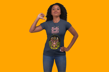 Cute Graphic Tee, Bella Bitcoin Bullz T-Shirt, Crypto Animal Quality T-Shirt, Exclusive Design, Gift for Her, Fun